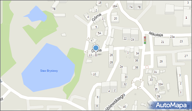 Siemianowice Śląskie, Dolna, 11, mapa Siemianowice Śląskie