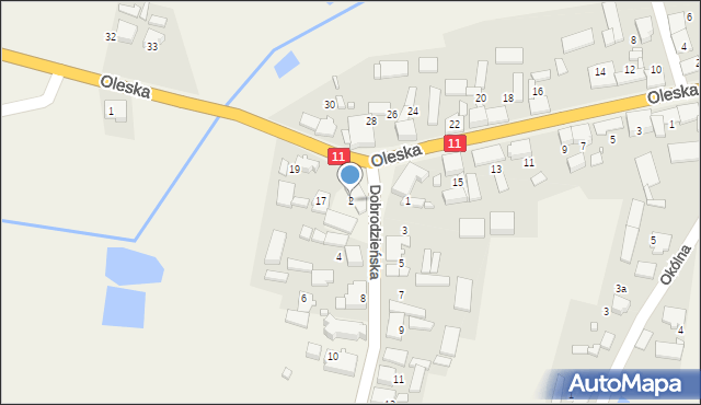Sieraków Śląski, Dobrodzieńska, 2, mapa Sieraków Śląski