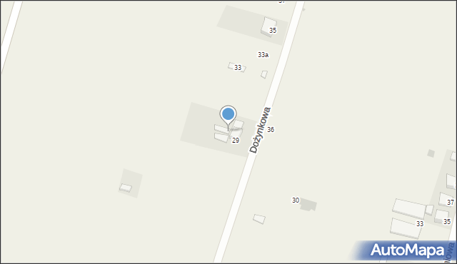 Sierakowo, Dożynkowa, 29A, mapa Sierakowo