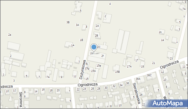 Sierakowo, Dożynkowa, 2e, mapa Sierakowo