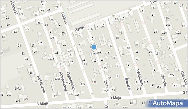 Skarżysko-Kamienna, Dobra, 10, mapa Skarżysko-Kamienna