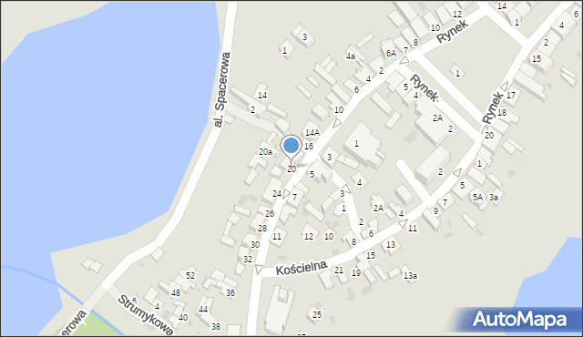 Skępe, Dobrzyńska, 20, mapa Skępe