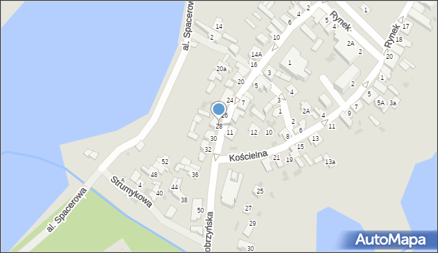 Skępe, Dobrzyńska, 28, mapa Skępe