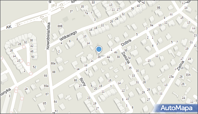 Skierniewice, Dobra, 1b, mapa Skierniewic