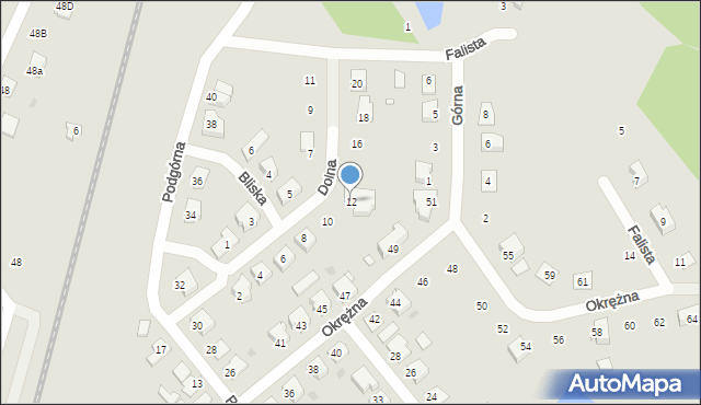 Skoki, Dolna, 12, mapa Skoki