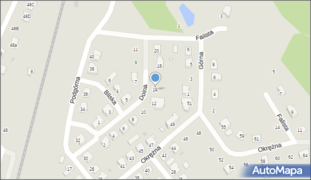 Skoki, Dolna, 14, mapa Skoki