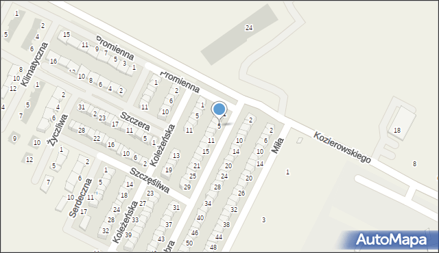 Skórzewo, Dobra, 5, mapa Skórzewo