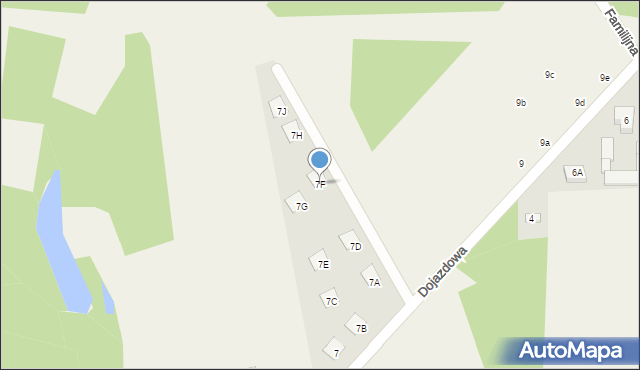 Skrzeszew, Dojazdowa, 7F, mapa Skrzeszew