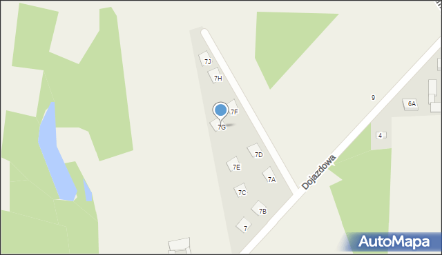 Skrzeszew, Dojazdowa, 7G, mapa Skrzeszew