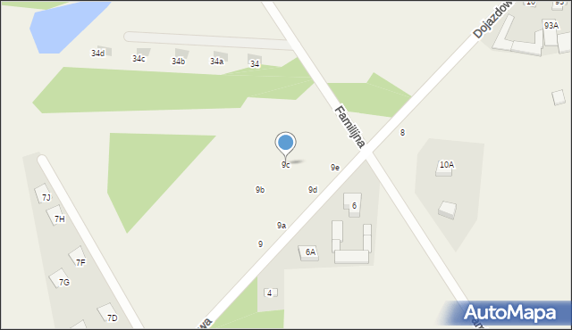 Skrzeszew, Dojazdowa, 9c, mapa Skrzeszew