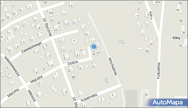 Ślesin, Dobra, 11, mapa Ślesin