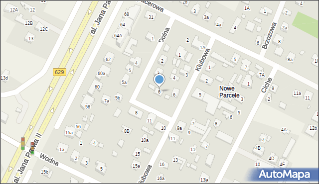 Słupno, Dolna, 6, mapa Słupno