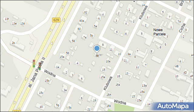 Słupno, Dolna, 8B, mapa Słupno