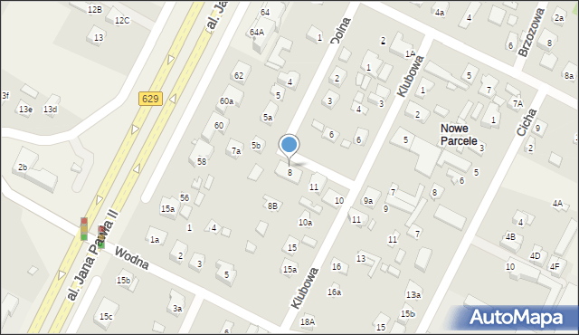Słupno, Dolna, 9, mapa Słupno