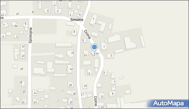 Smolno, Dolna, 2, mapa Smolno
