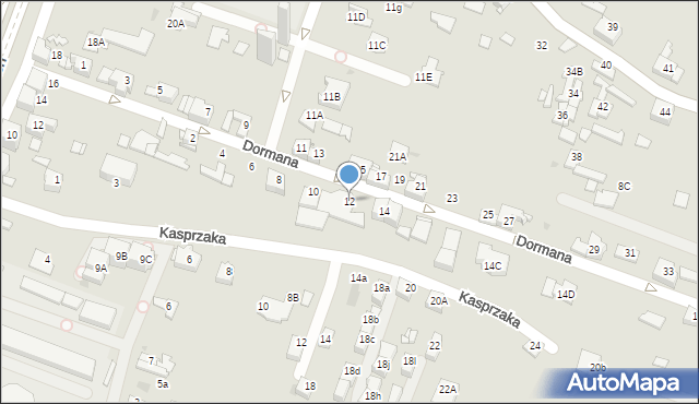 Sosnowiec, Dormana Jana, 12, mapa Sosnowca