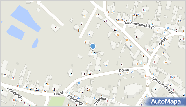 Środa Wielkopolska, Dolna, 11B, mapa Środa Wielkopolska
