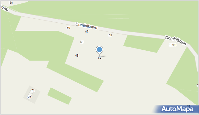 Stajenczynki, Dominikowo, 61, mapa Stajenczynki