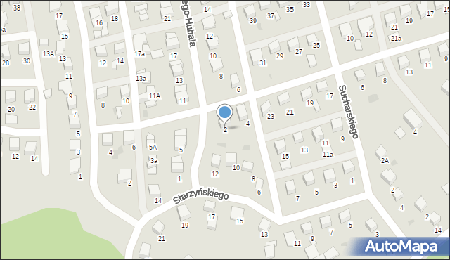 Starogard Gdański, Dobrzańskiego-Hubala Henryka, mjr., 2, mapa Starogard Gdański