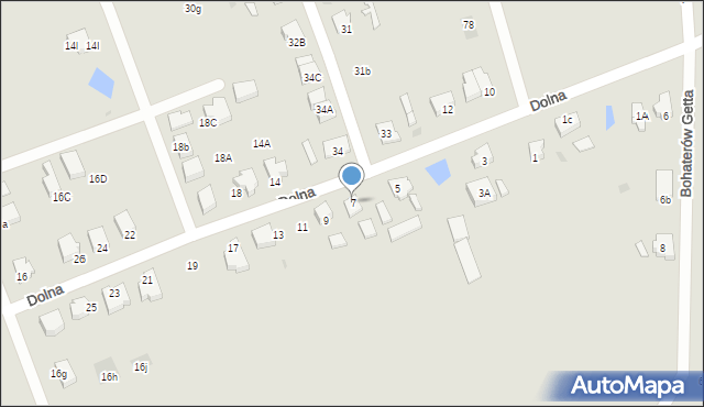 Starogard Gdański, Dolna, 7, mapa Starogard Gdański