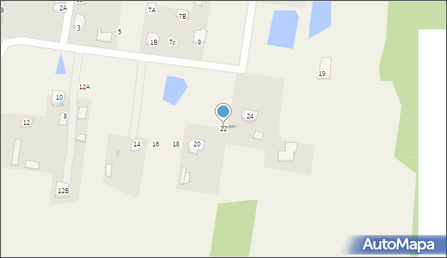 Stok Lacki, Dolna, 22, mapa Stok Lacki