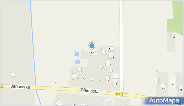 Stok Lacki-Folwark, Dolina Helenki, 5A, mapa Stok Lacki-Folwark