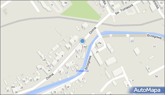 Strzegom, Dolna, 1, mapa Strzegom