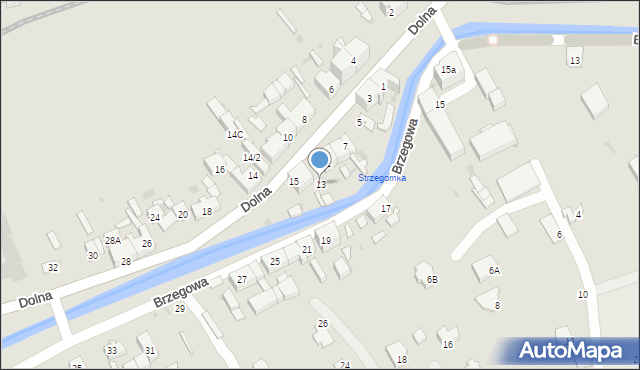 Strzegom, Dolna, 13, mapa Strzegom