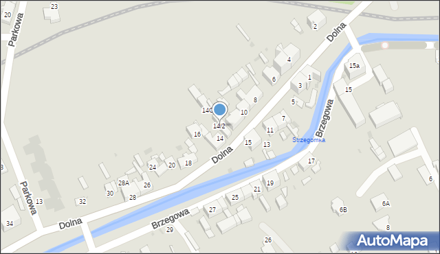 Strzegom, Dolna, 14/2, mapa Strzegom