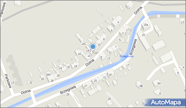 Strzegom, Dolna, 14a, mapa Strzegom
