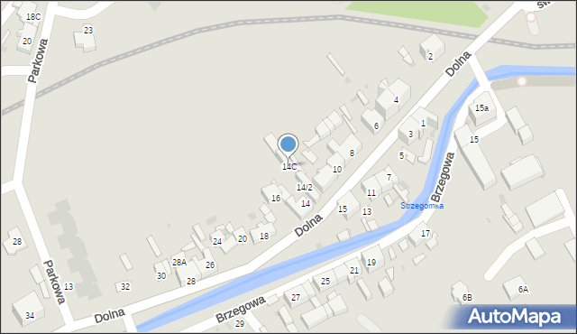 Strzegom, Dolna, 14C, mapa Strzegom