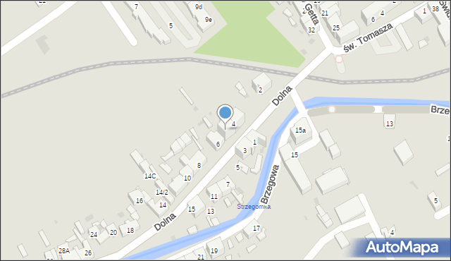 Strzegom, Dolna, 4A, mapa Strzegom