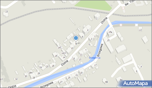 Strzegom, Dolna, 8, mapa Strzegom