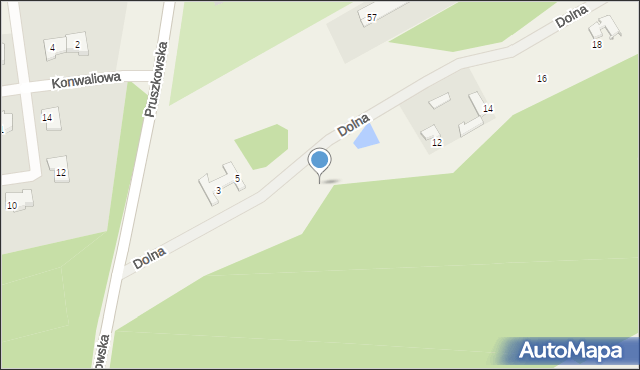 Strzeniówka, Dolna, 10, mapa Strzeniówka