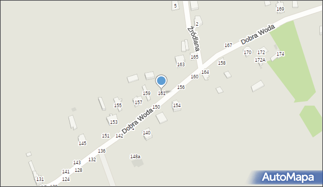 Sulejów, Dobra Woda, 161, mapa Sulejów