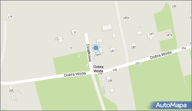 Sulejów, Dobra Woda, 179, mapa Sulejów