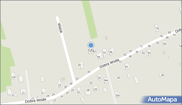 Sulejów, Dobra Woda, 53, mapa Sulejów