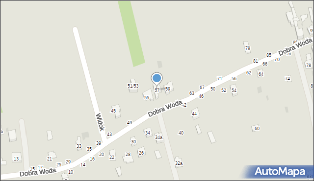 Sulejów, Dobra Woda, 57, mapa Sulejów