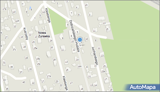 Sulejówek, Dobrzańskiego-Hubala Henryka, mjr., 7, mapa Sulejówek