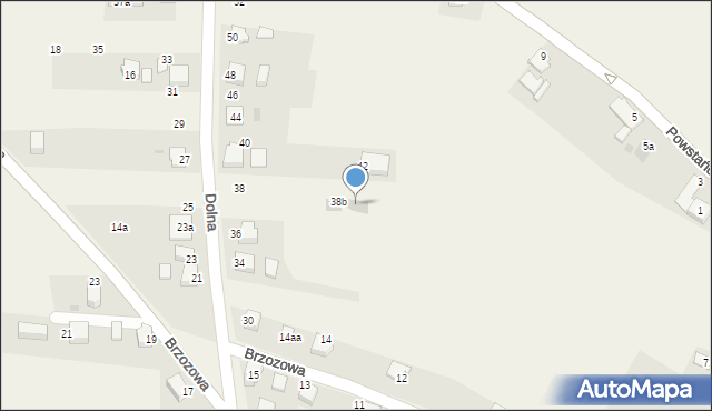 Suszec, Dolna, 38c, mapa Suszec