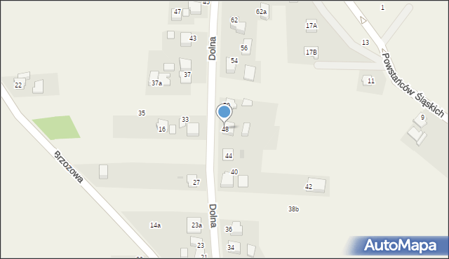 Suszec, Dolna, 48, mapa Suszec