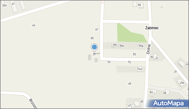 Suszec, Dolna, 57, mapa Suszec