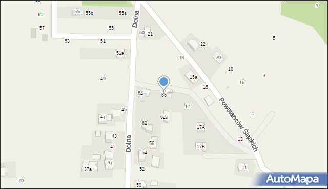 Suszec, Dolna, 66, mapa Suszec