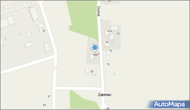 Suszec, Dolna, 69a, mapa Suszec