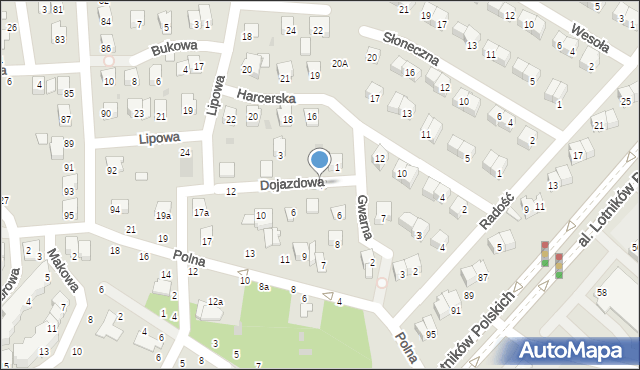 Świdnik, Dojazdowa, 4, mapa Świdnika