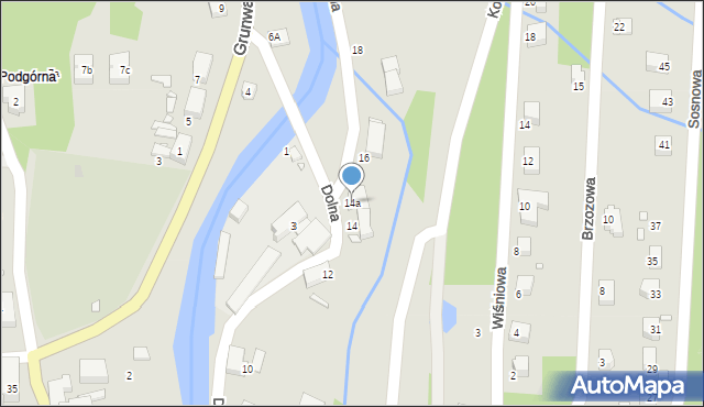 Świeradów-Zdrój, Dolna, 14a, mapa Świeradów-Zdrój