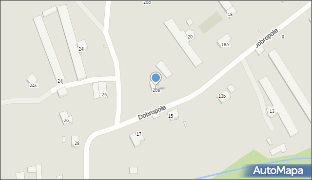 Szczecin, Dobropole, 20a, mapa Szczecina