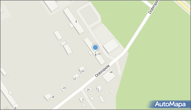 Szczecin, Dobropole, 8, mapa Szczecina