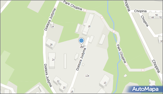 Szczecin, Doktora Judyma, 18a, mapa Szczecina