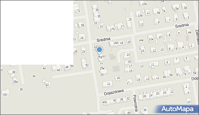 Szczecin, Dojazdowa, 27a, mapa Szczecina